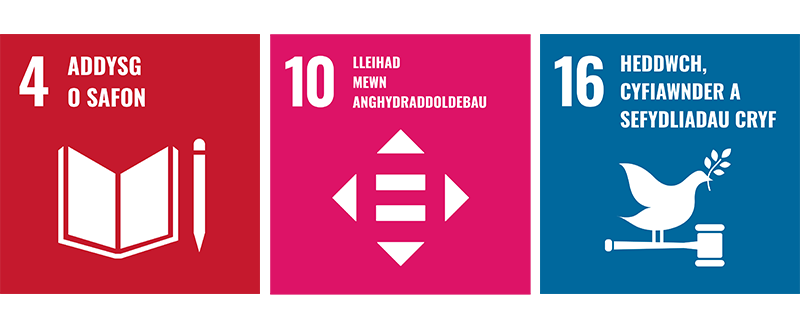 SDG 4, 10 and 16
