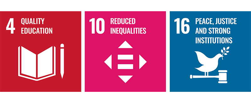 SDG 4, 10 and 16